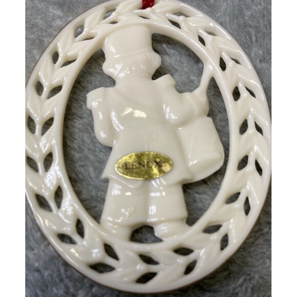 Lenox Drummer Boy Figurine 3" Christmas Ornament Vintage, Gold Trim - Picture 4 of 7